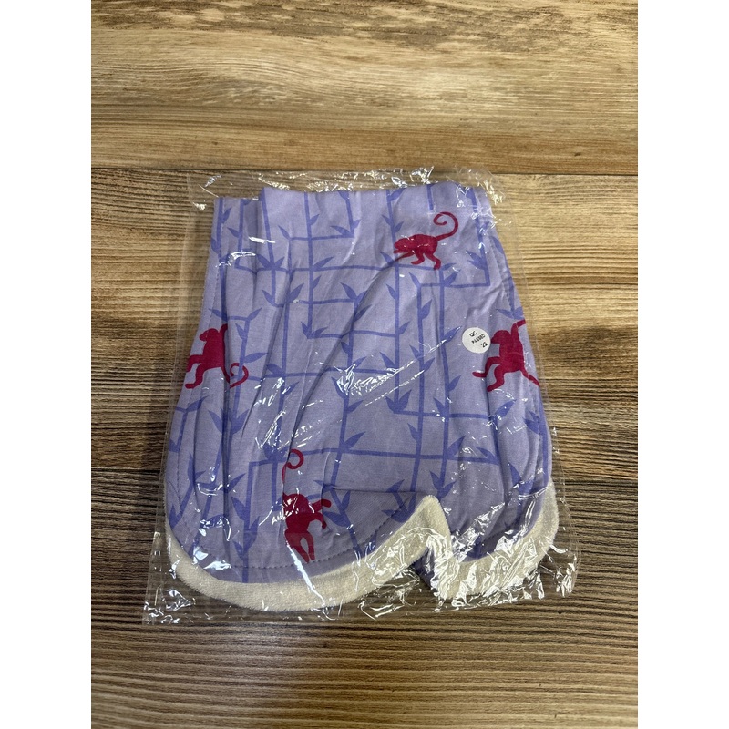 NEW Kickee Pants Burp Cloth in Lilac Forest Monkey