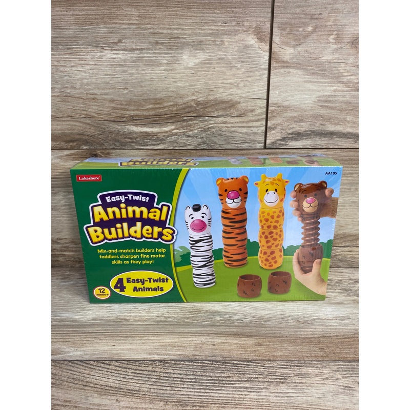 NEW Lakeshore Easy-Twist Animal Builders