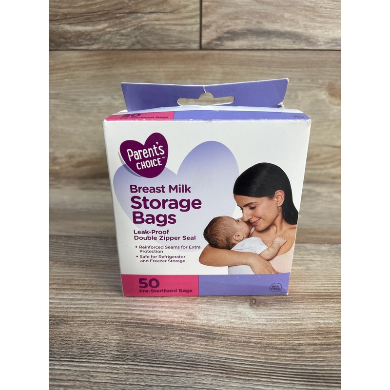 NEW Parents Choice Breast Milk Storage Bags, 6 oz, 50 Ct