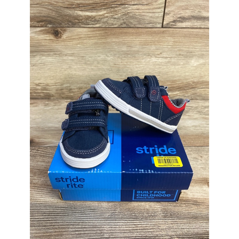 NEW Stride Rite Logan Sneakers Navy sz 4Wc
