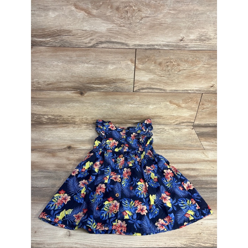 Picapino Floral Tropical Dress Navy sz 4T Navy 4T