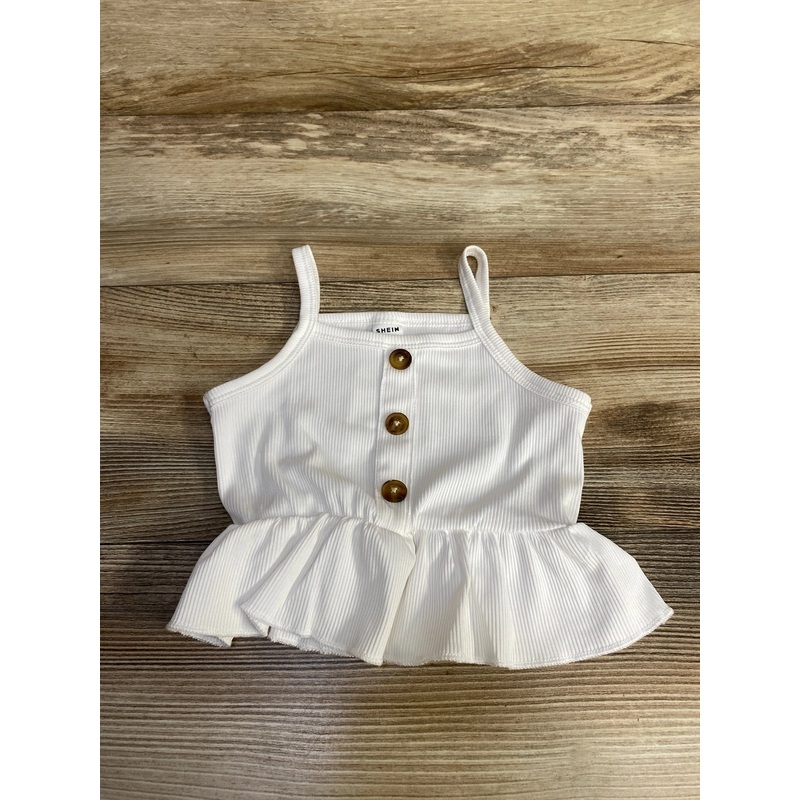 Shein Peplum Top White sz 12-18m White 12m