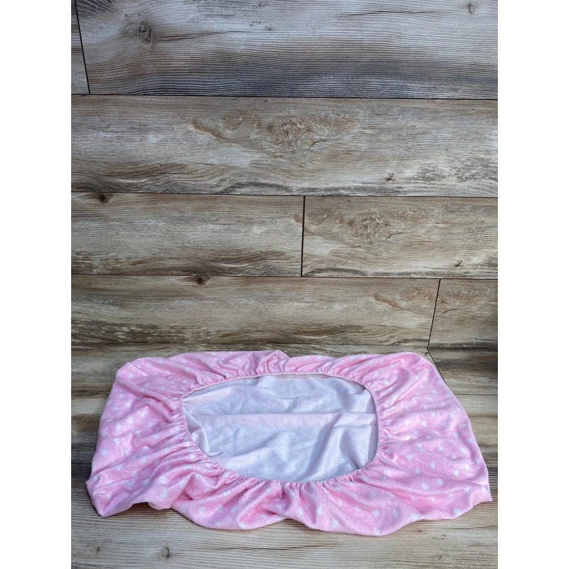 Super Soft Changing Pad Cover, Hearts/Pink/White