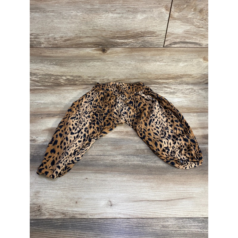 Born By The Shore Animal Print Harem Pants Brown sz 4T Brown 4T