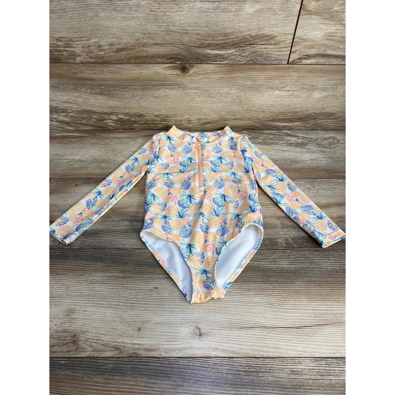 Carter’s 1pc Pineapple Rashguard Swimsuit White sz 3T White 3T