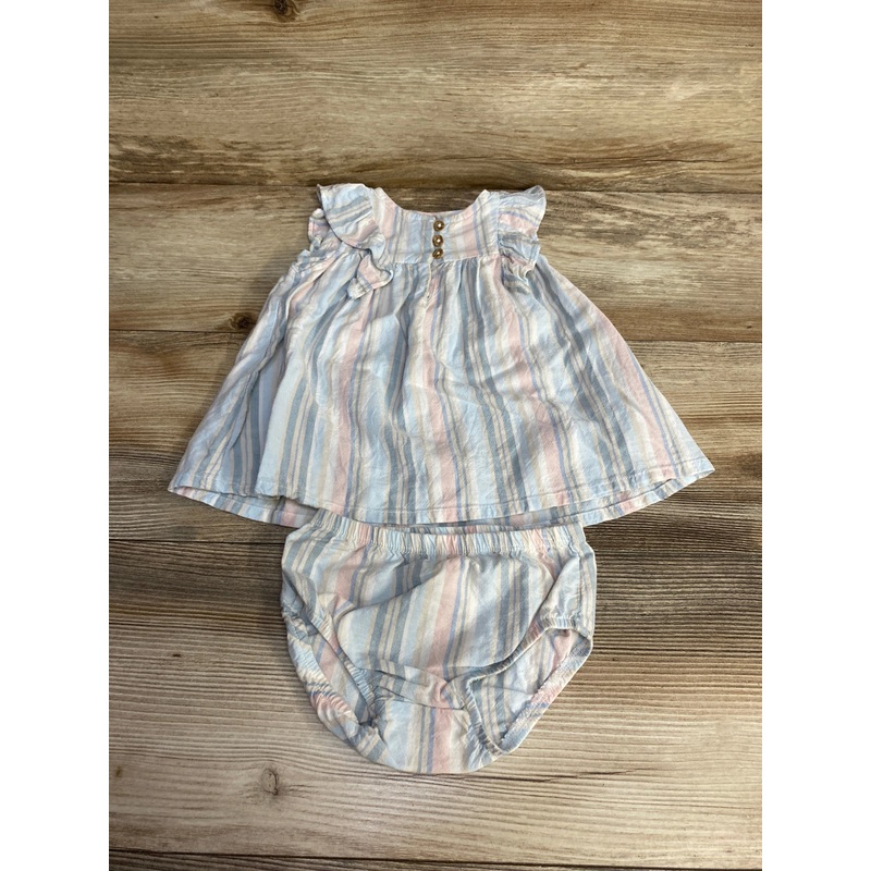Carter’s 2pc Striped Dress & Bloomers Blue sz 6m Blue 6m