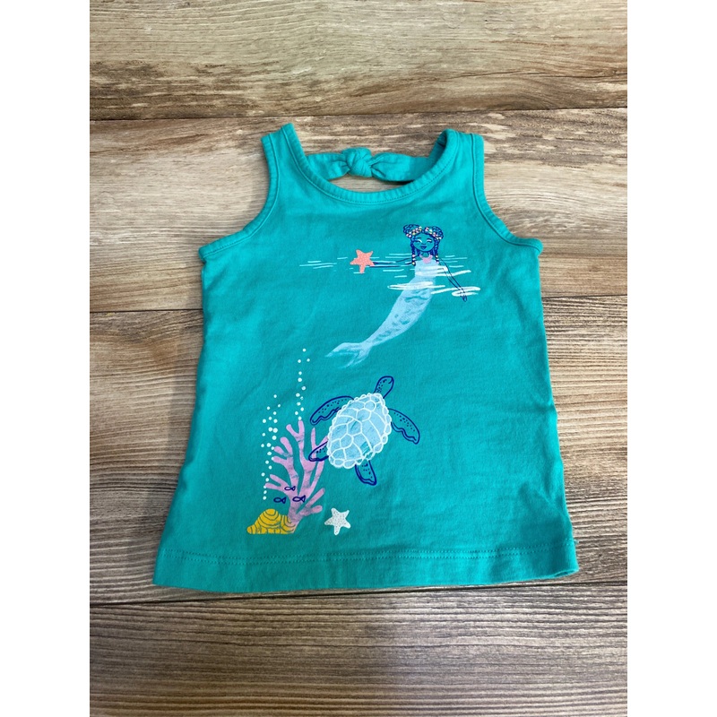 Carter’s Mermaid Print Tank Top sz 24m Green 24m