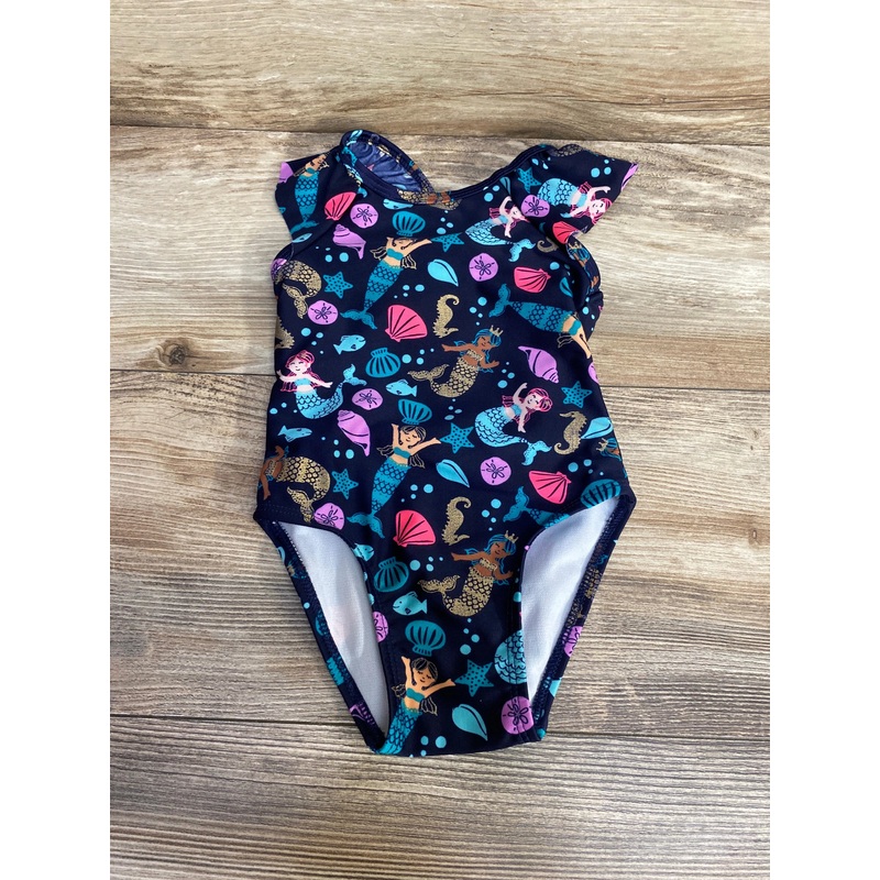 Cat & Jack 1pc Mermaid Swimsuit Navy sz 12m Navy 12m