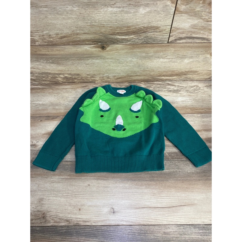 Cat & Jack Dinosaur Sweater Green sz 4T Green 4T
