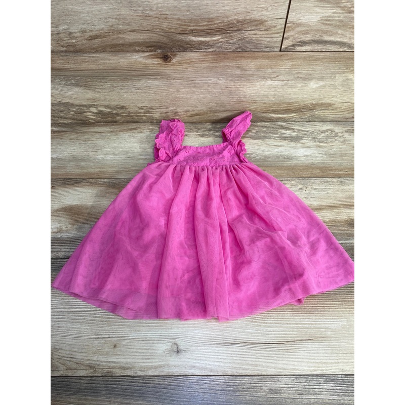 Cat & Jack Eyelet Tulle Dress Pink sz 18m Pink 18m