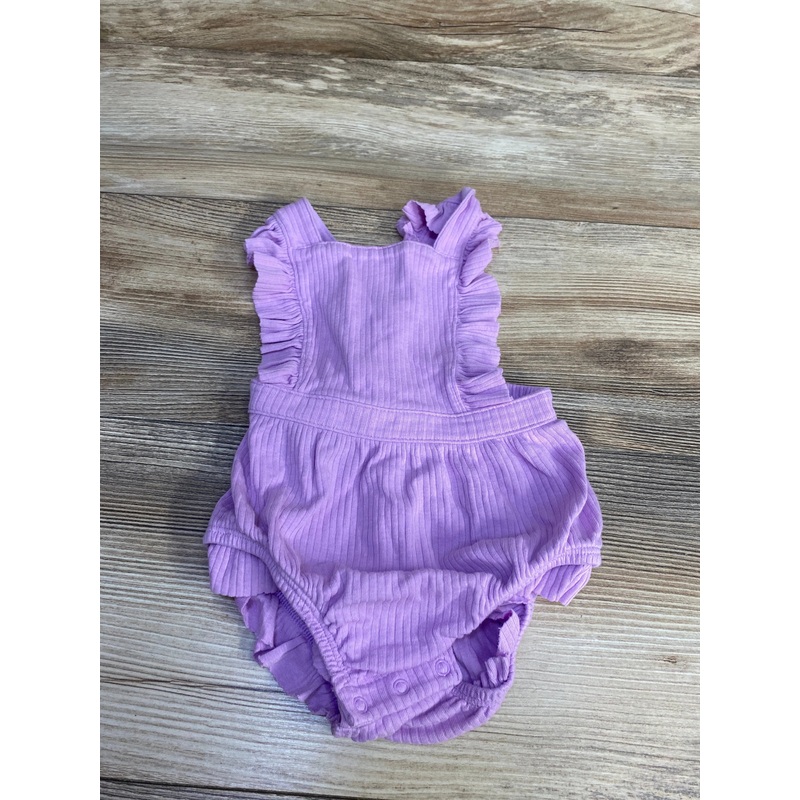Cat & Jack Ruffle Romper Purple sz 6-9m Purple 6m