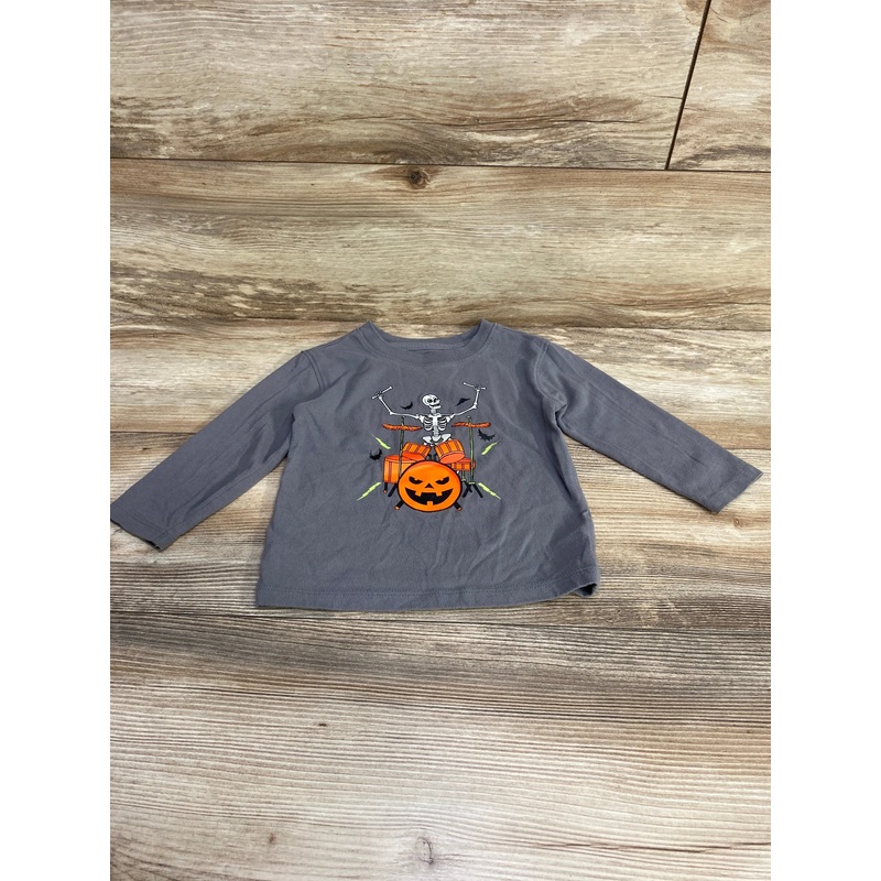 Cat & Jack Skeleton Shirt Grey sz 18m Grey 18m