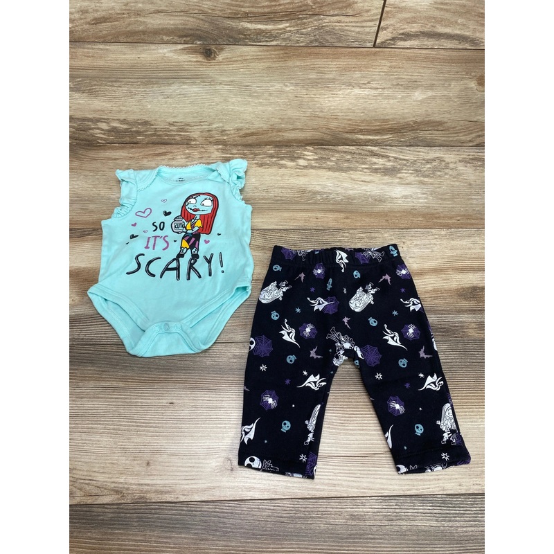 Disney The Nightmare Before Christmas 2pc Bodysuit Set Blue sz 0-3m