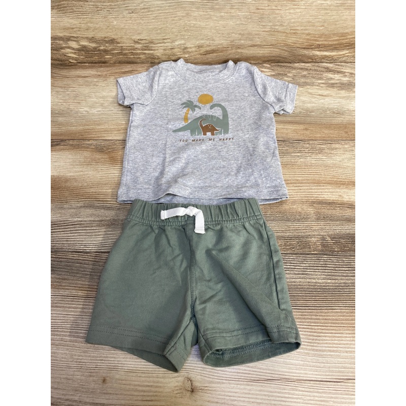 Just One You 2pc Shirt & Shorts Grey sz 6m Grey 6m