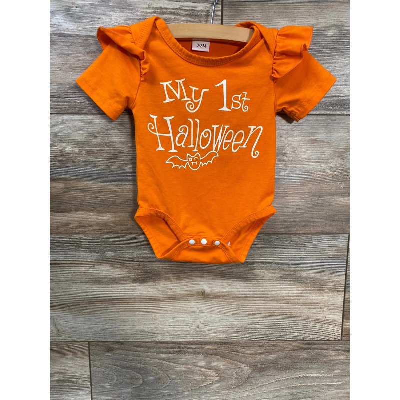My 1st Halloween Bodysuit Orange sz 0-3m