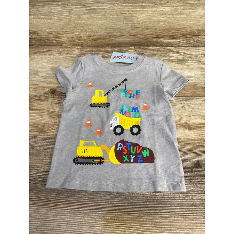 NEW Cat & Jack Alphabet Shirt Grey sz 12m Grey 12m