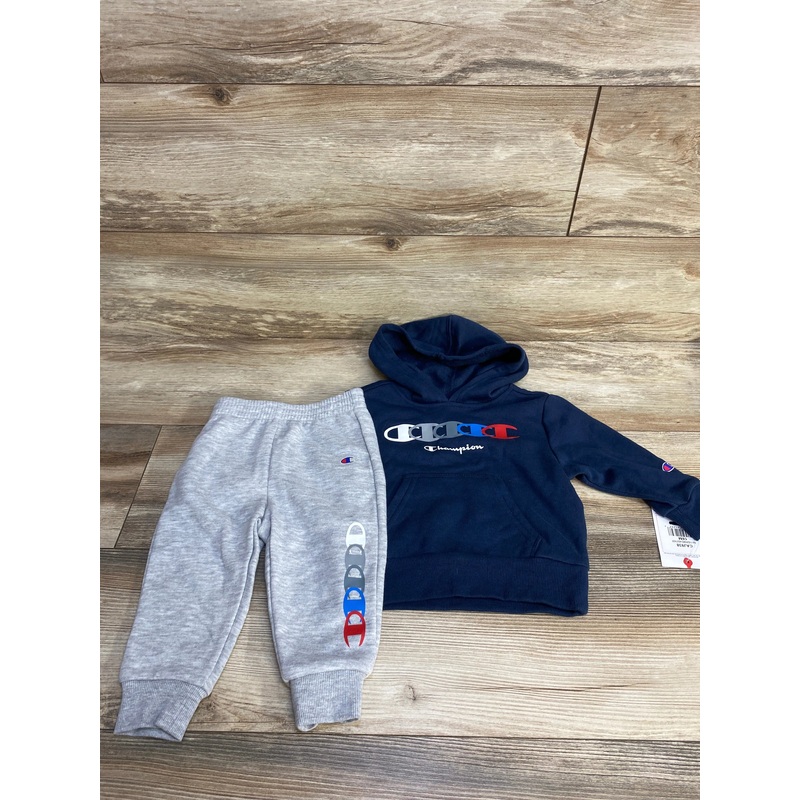 NEW Champion 2pc Pullover Hoodie & Joggers Navy sz 18m Navy 18m