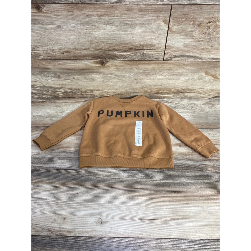 NEW Little Co. Pumpkin Sweatshirt Brown sz 24m Brown 24m