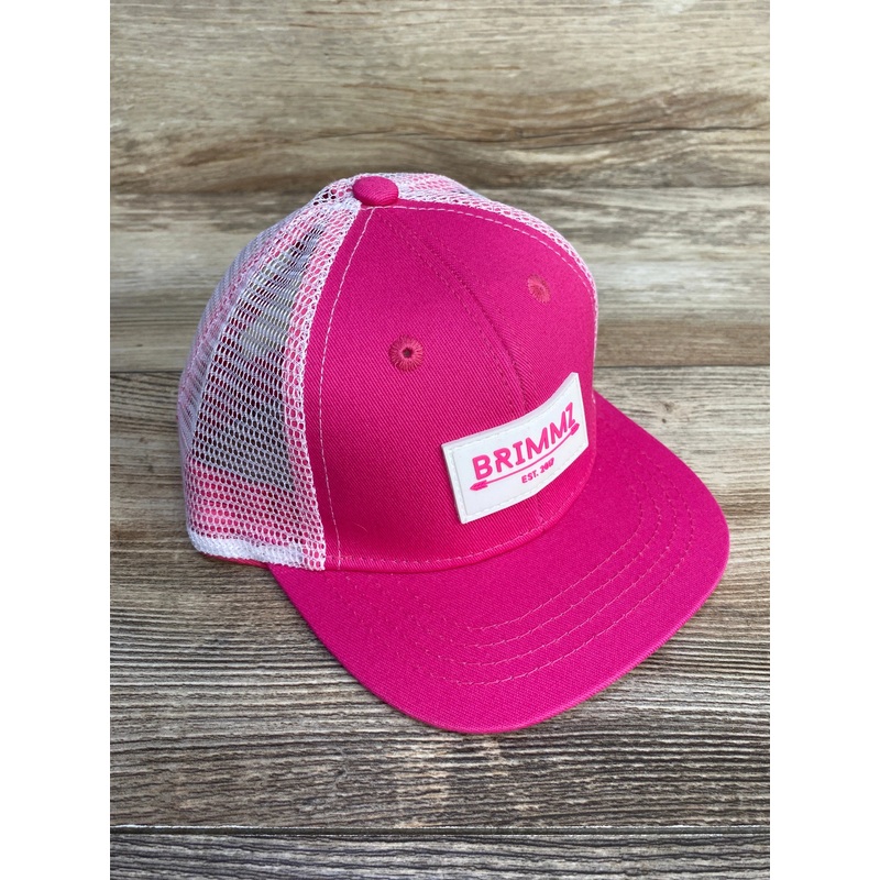 Nw/oT Brimmz Kid’s Trucker Hat, Hot Pink sz XS