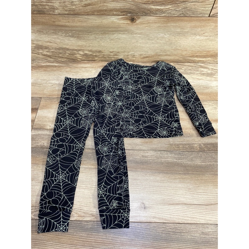 Old Navy 2pc Spiderwebs Pajama Set Black sz 3T Black 3T