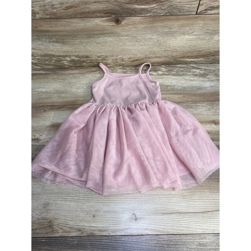 Old Navy Fit & Flare Rib-Knit Cami Tutu Dress Pink sz 2T Pink 2T