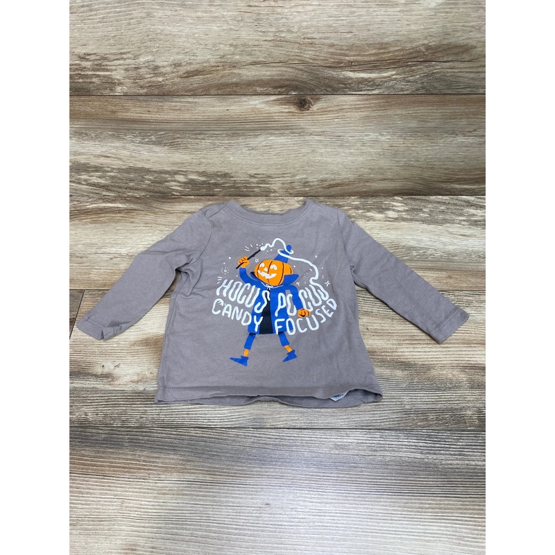 Old Navy Long Sleeve ‘Hocus Pocus’ Grey Shirt Sz 12-18m