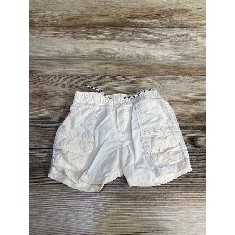 Old Navy Nylon Pull-On Cargo Shorts White sz 3-6m White 3m