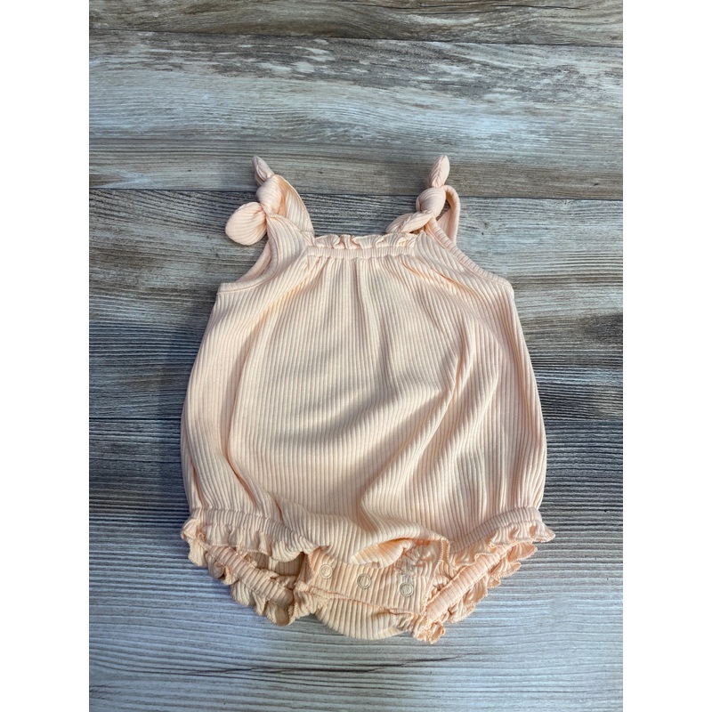 Old Navy Ribbed Bubble Romper Peach sz 0-3m Peach Newborn