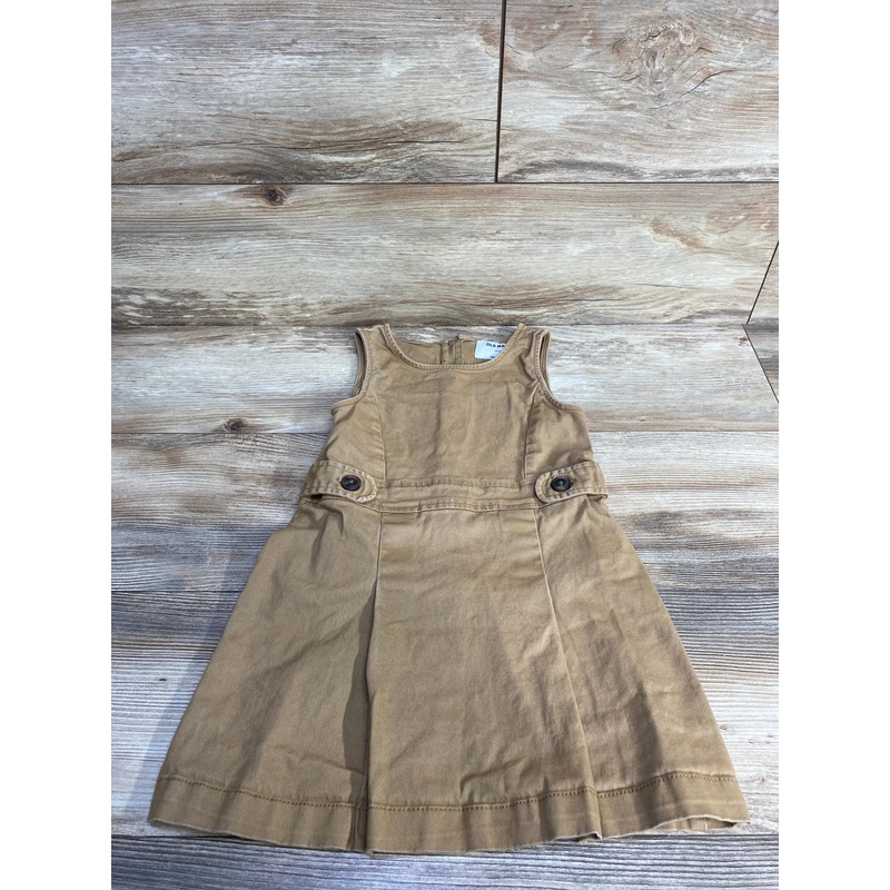 Old Navy Sleeveless Uniform Dress Tan sz 5T Tan 5T