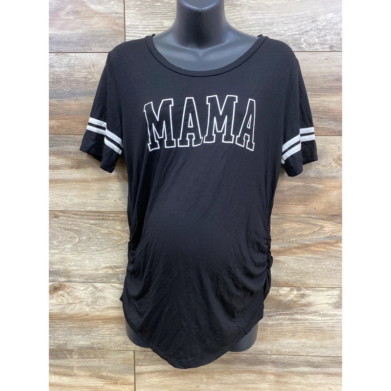 Ragdoll Maternity Mama Ruched Shirt Black sz Large Black Maternity Large