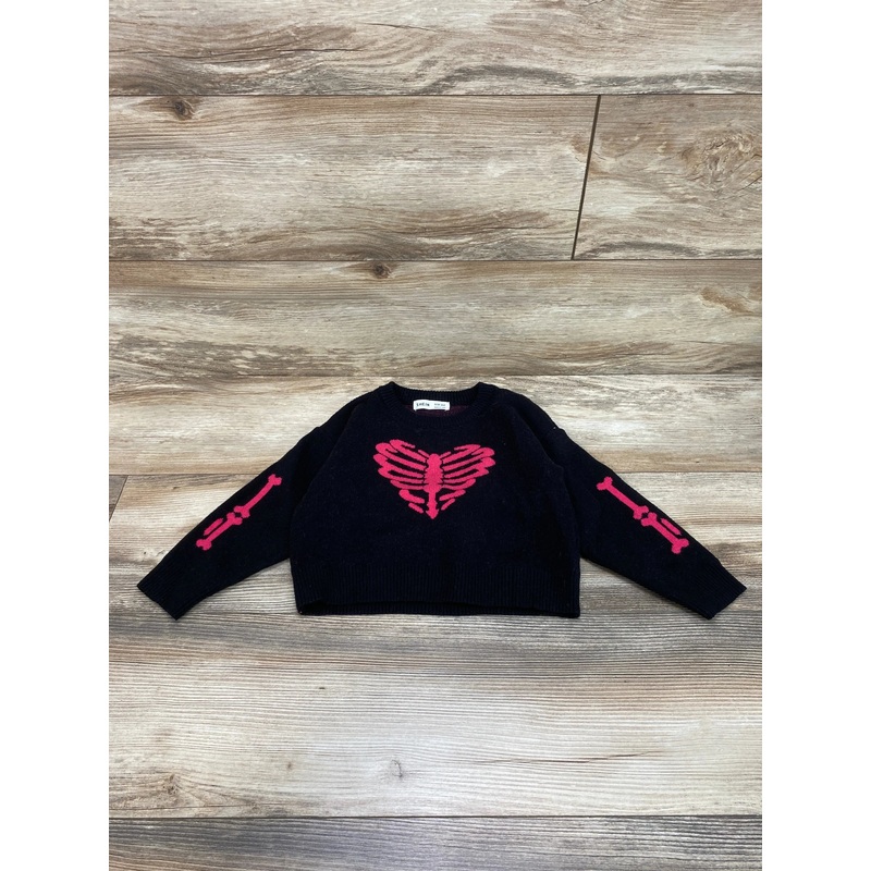 Shein Skeleton Sweater Black sz 4T