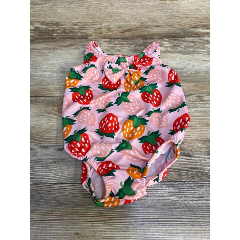 Strawberry Print Bubble Romper Pink sz 18m Pink 18m