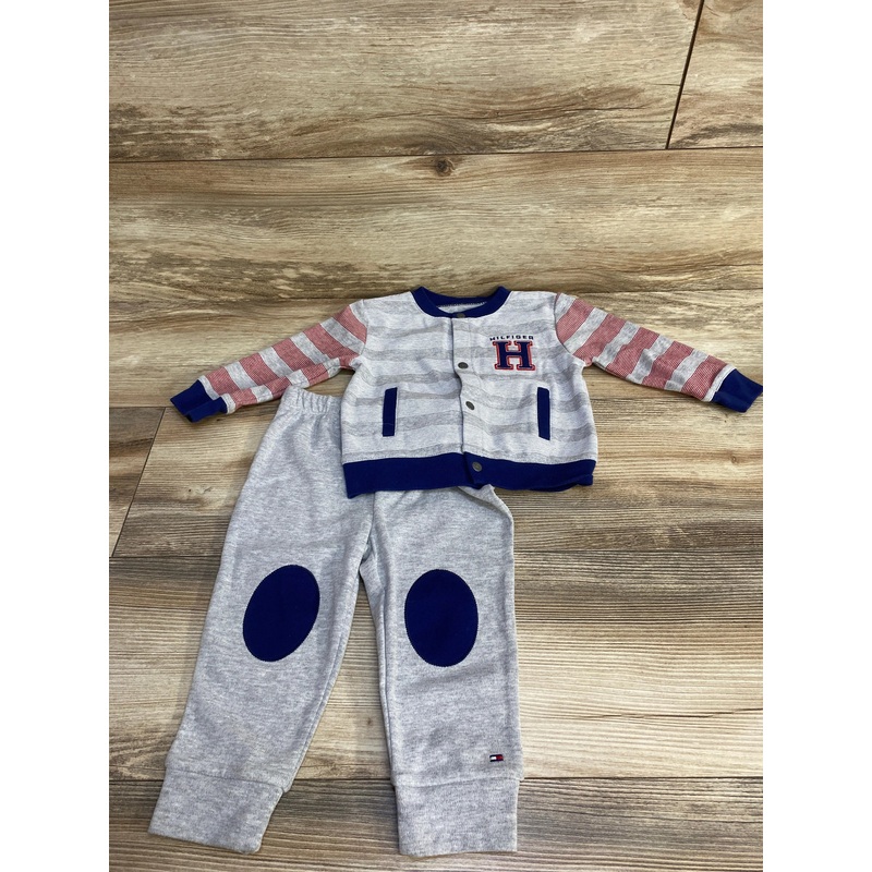 Tommy Hilfiger 2pc Cardigan & Joggers Grey sz 12m Grey 12m