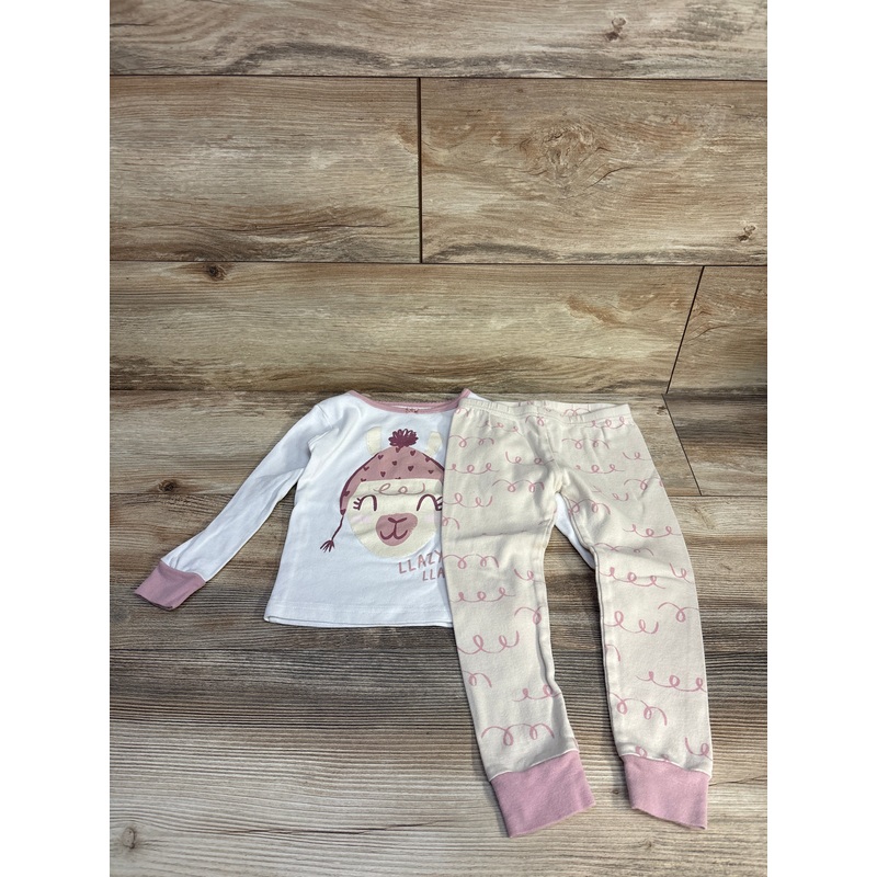 Carter’s 2pc Lazy Llama Pajama Set White sz 3T White 3T