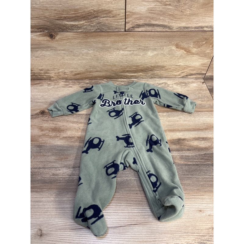 Carter’s Little Brother Blanket Sleeper Green sz 3m Blue 3m