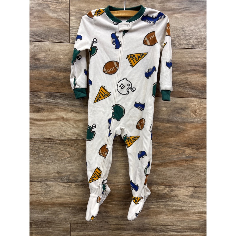 Carter’s Sports Blanket Sleeper White sz 24m White 24m