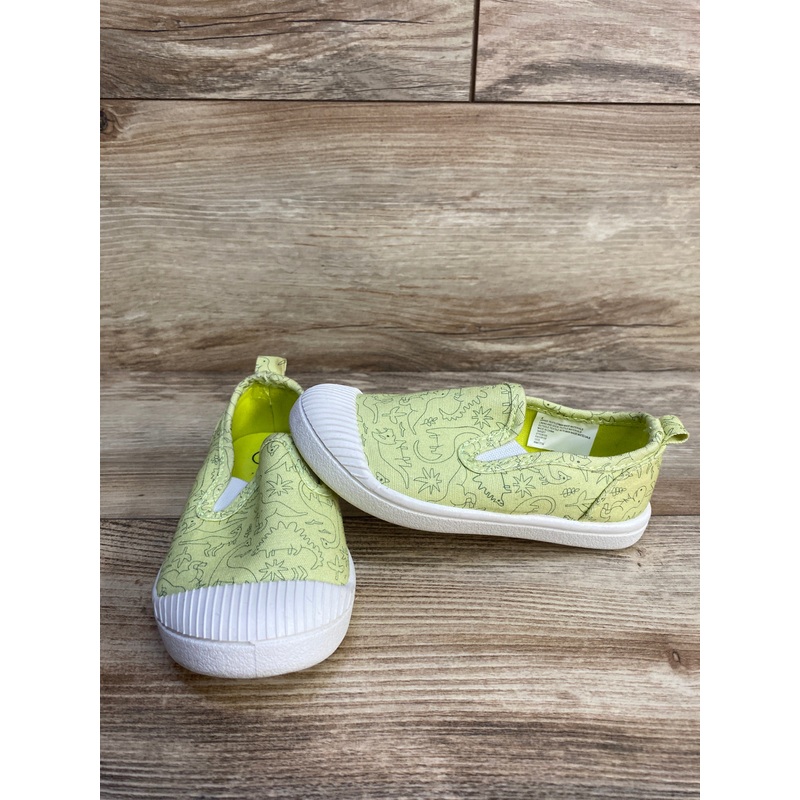 Cat & Jack Parker Dino Sneakers Green sz 8c