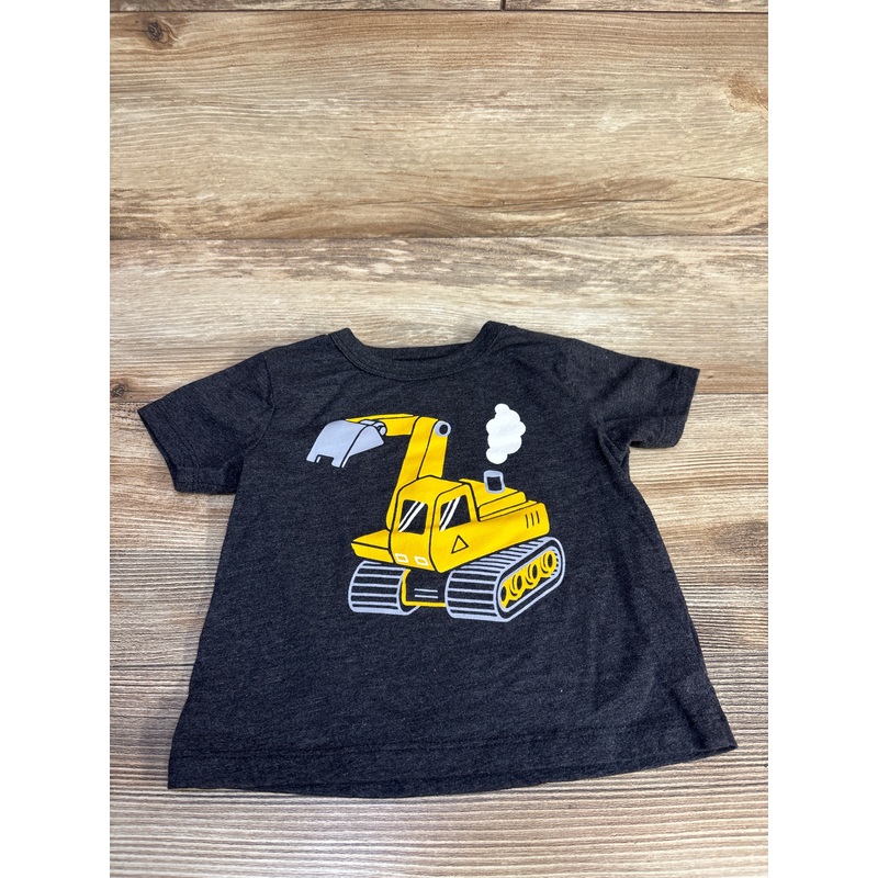Children’s Place Excavator Truck Shirt Grey sz 12-18m Grey 12m
