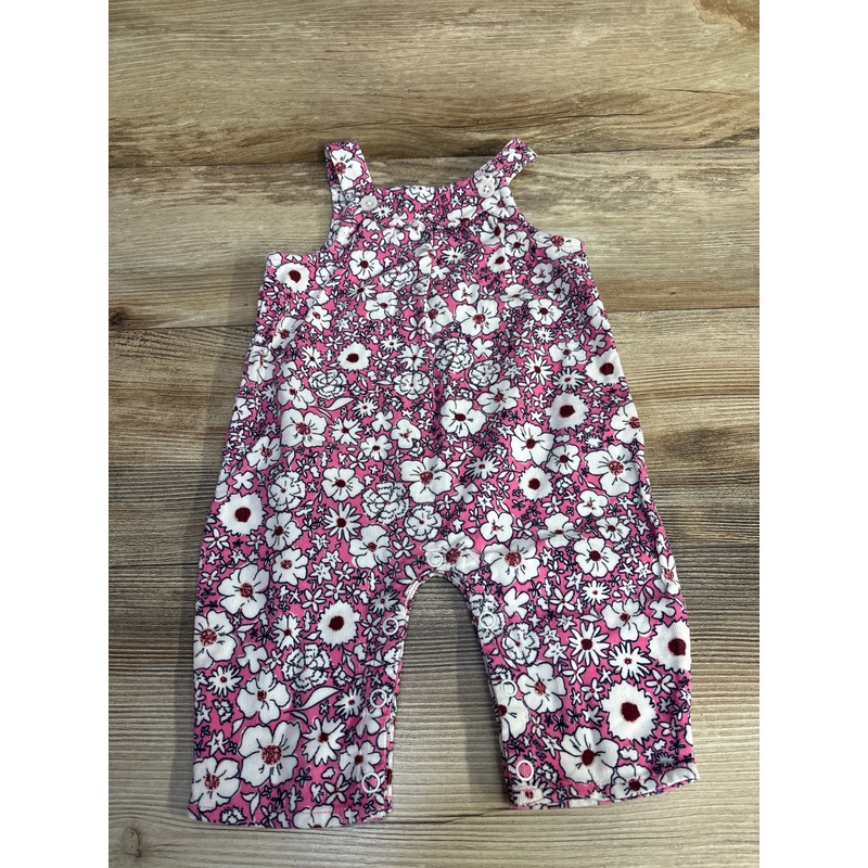 Crown & Ivy Baby Floral Corduroy Overalls Pink sz 6m Pink 6m Girls