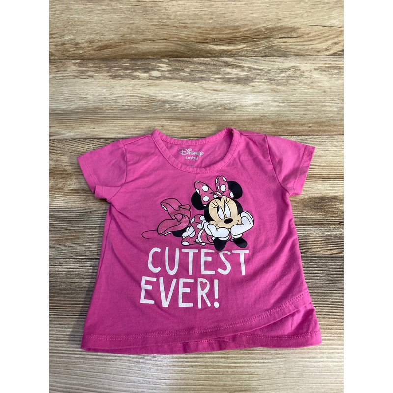 Disney Baby Minnie Cutest Ever Shirt Pink sz 18m Pink 18m