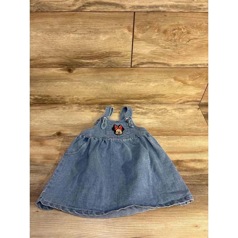 Disney Junior Minnie Mouse Denim Jumper Blue sz 18m Blue 18m Girls