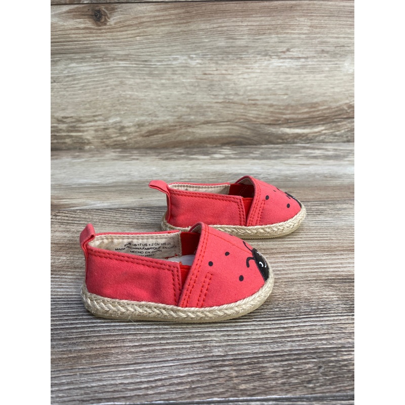 H&M Espadrilles Lady Bug Slip On Sandals sz 3c