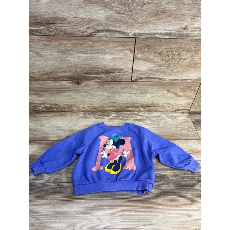 H&M x Disney Minnie Sweatshirt Purple sz 2T Purple 2T