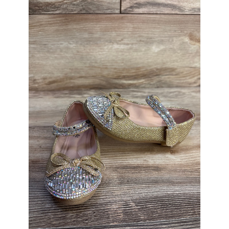 Link Jem Bow Dress Shoes Gold sz 9c