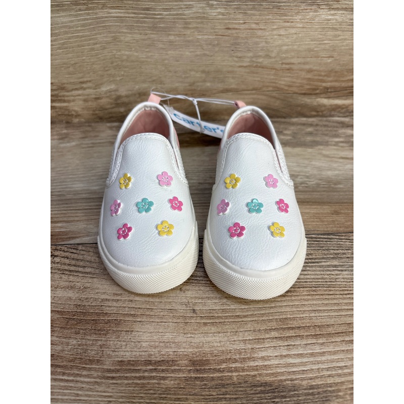 NEW Carter’s Girls Penny Sip On White Shoes sz 8c