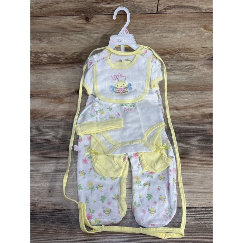 NEW Little & Loved 6pc Gift Set White sz 3-6m White