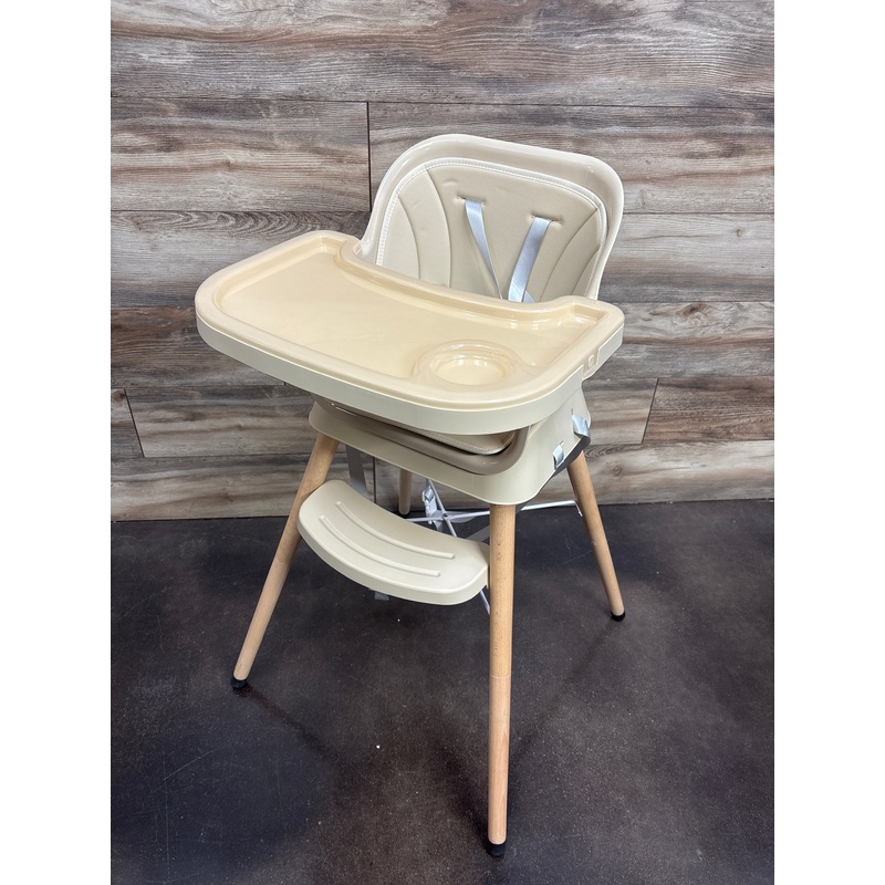 NEW Mallify 3-in-1 Convertible Baby High Chair, Beige