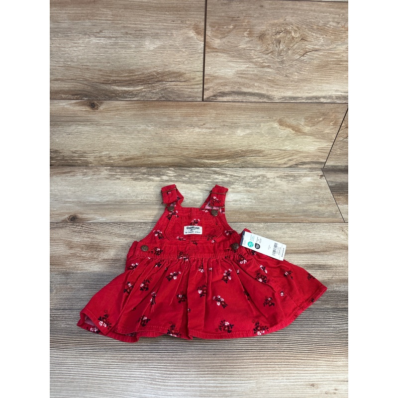 NEW OshKosh Floral Cord Skirtall Red sz 6m Red 6m Girls