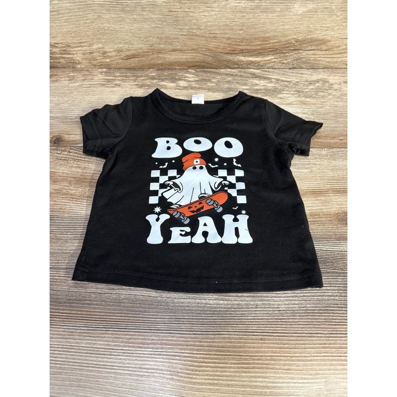 Shein Boo Crew Shirt Black sz 9-12m Black 9m