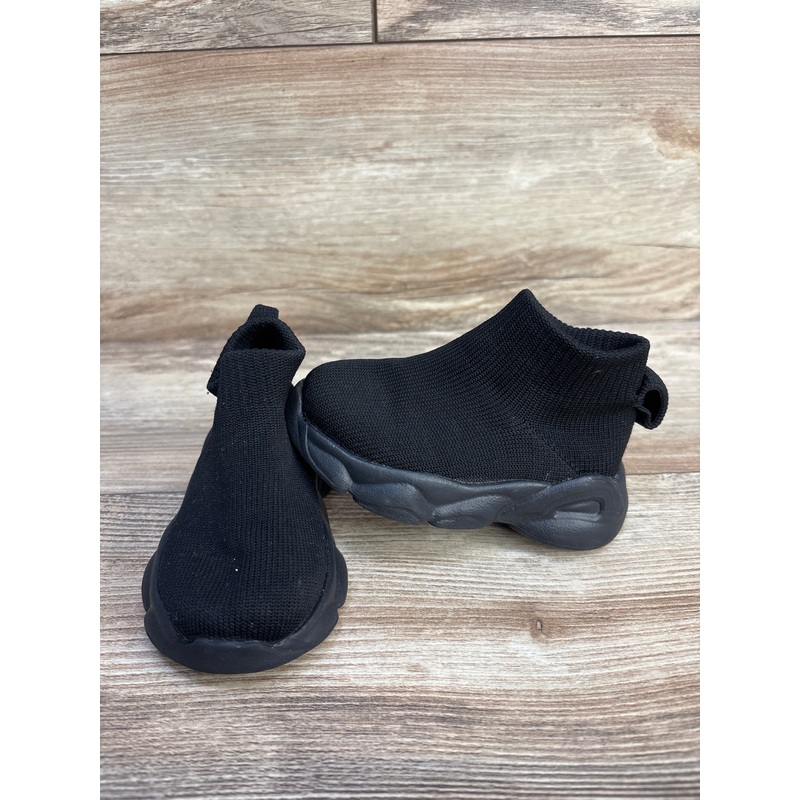 Shein High-Top Sock Style Sneakers Black sz 4c